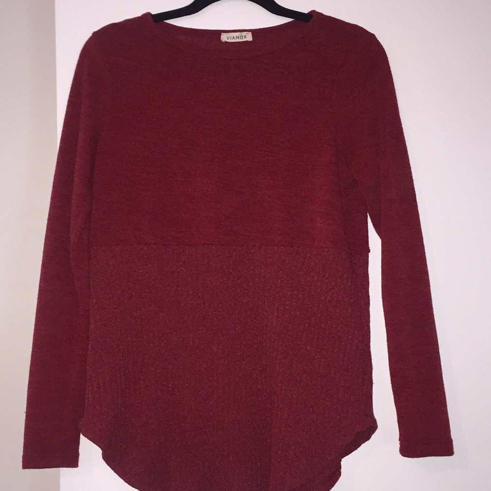 i am selling a red long sleeved shirt.